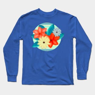 Painted Floral Arrangement Long Sleeve T-Shirt